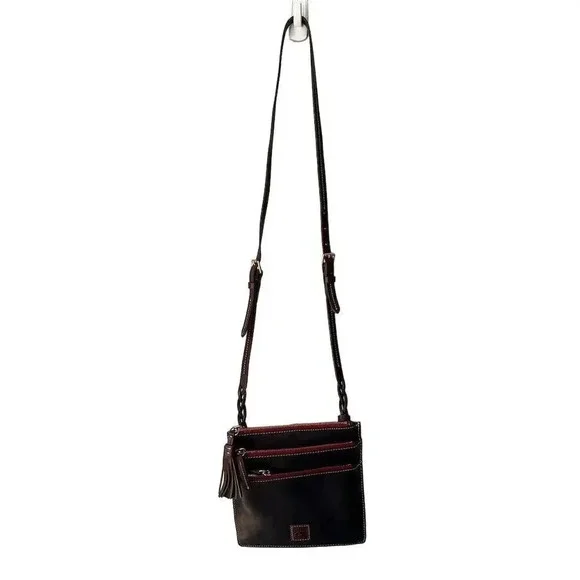 Dooney & Bourke Florentine Leather Triple Zip Crossbody Bag - Picture 3 of 6